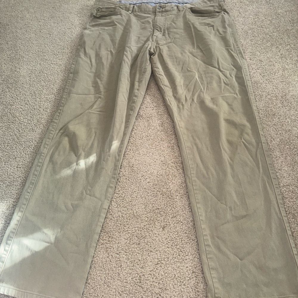 Peter Millar Pants Mens 38 Brown Khaki Chino Straight Leg Casual Golf 38x29